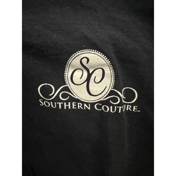 Southern Couture Women's Size S Crew Neck Long Sleeved Sweatshirt Black - Picture 4 of 6